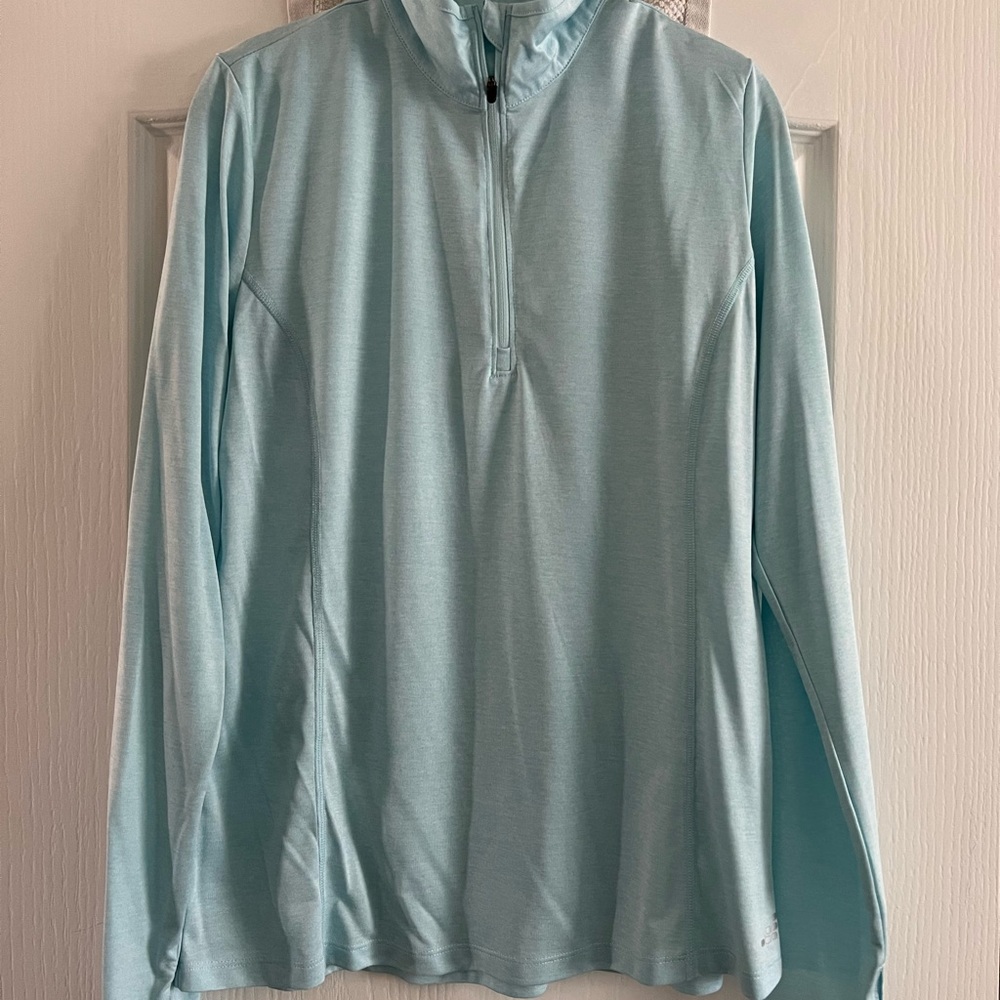 Light blue Athletic zip up shirt